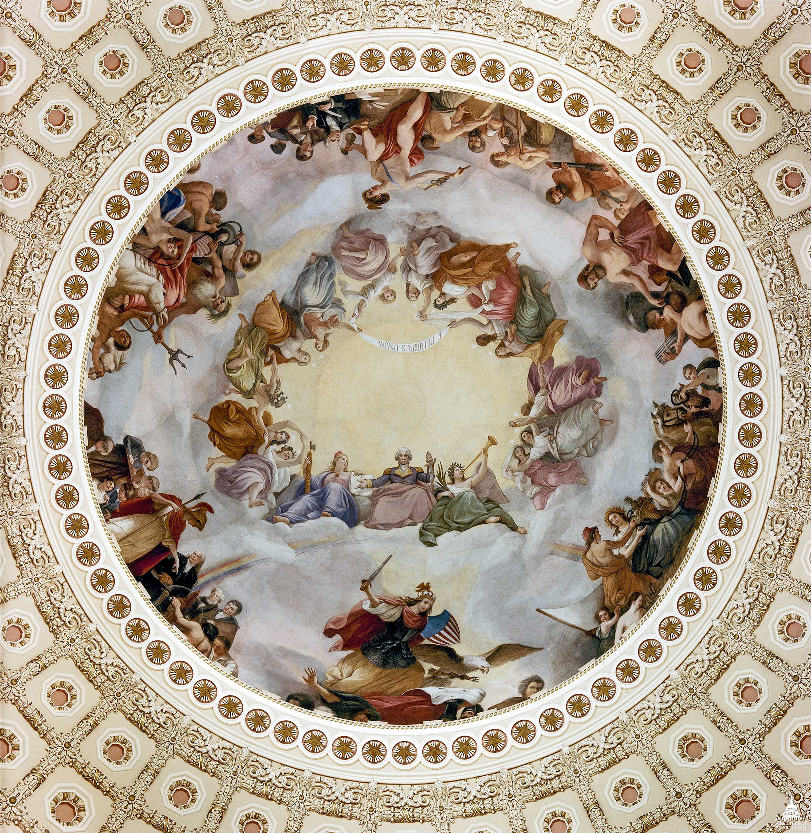 Constantino Brumidi, The Apotheosis of Washington (1865) - the classical inheritance of the West