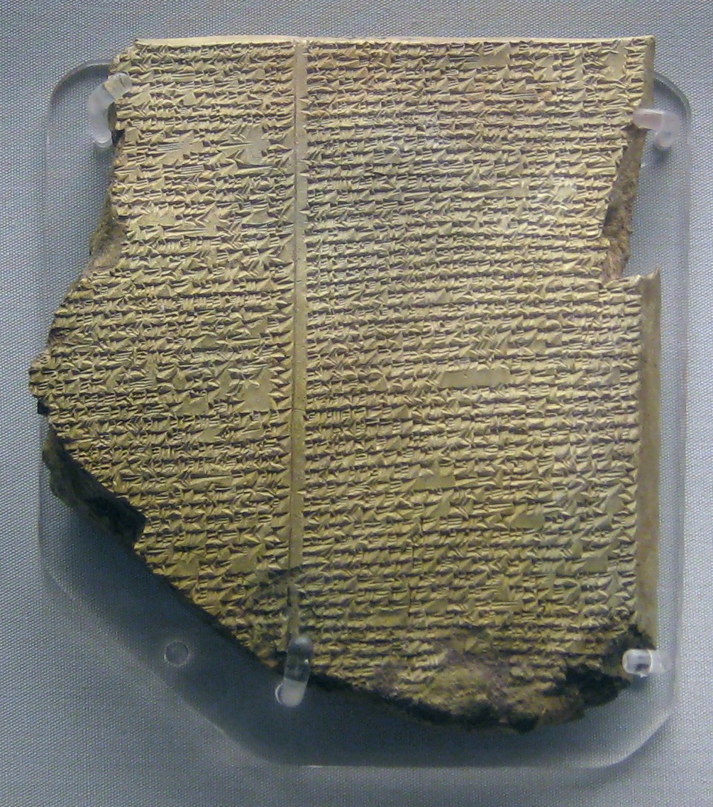 The Flood Tablet, 
        cuneiform clay 
        tablet, British Museum