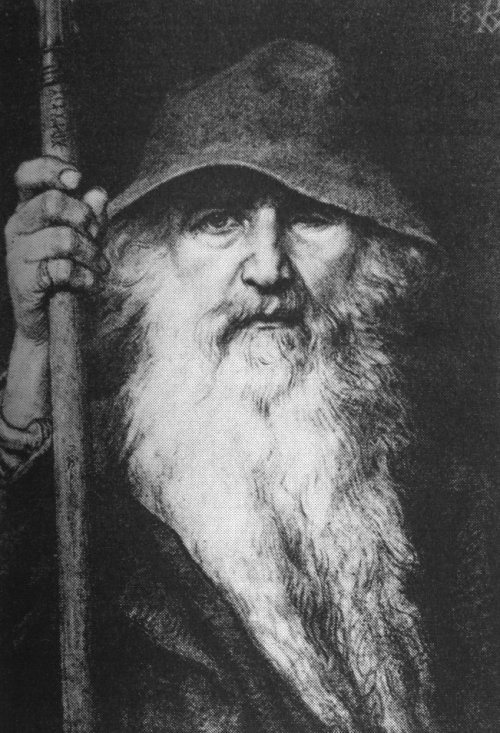 Odin the Wanderer by Georg 
        von 
        Rosen, 1886