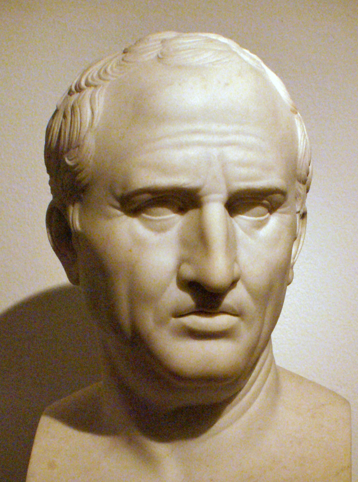 Bust of Marcus 
        Tullius 
        Cicero, Roman marble
