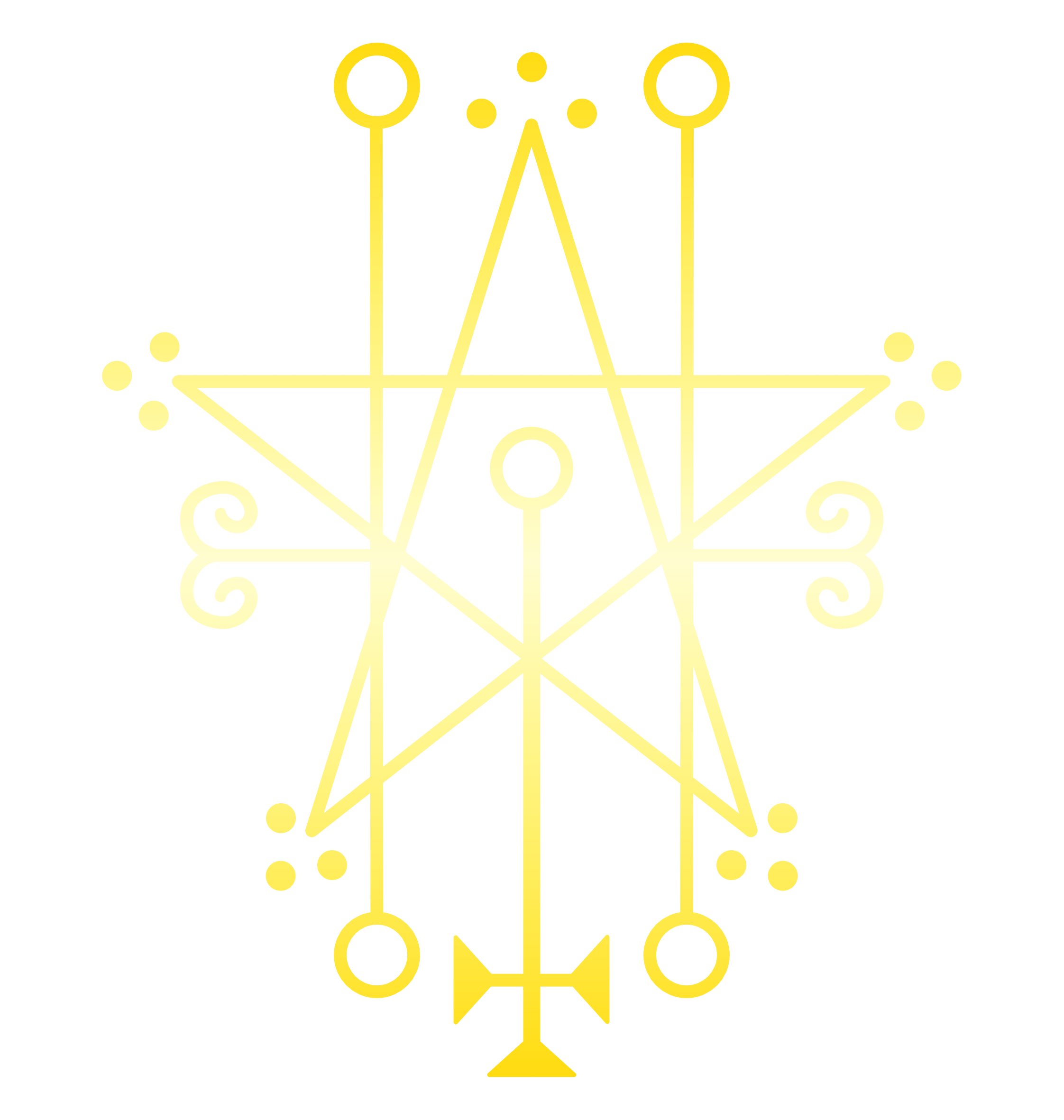 Astarte's Sigil in Gold