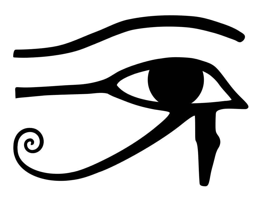 The sacred Egyptian eye in the Temple’s symbolic collection.
