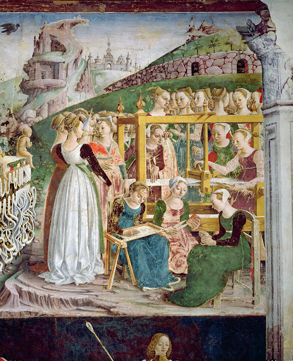 Minerva and the weavers