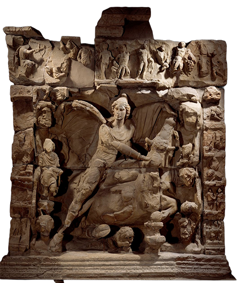 Gallo-Roman relief of Mithras and the bull