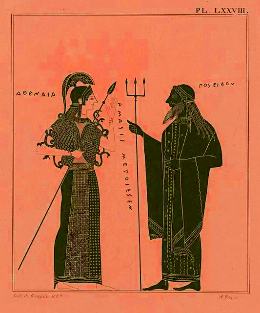 Poseidon and Athena