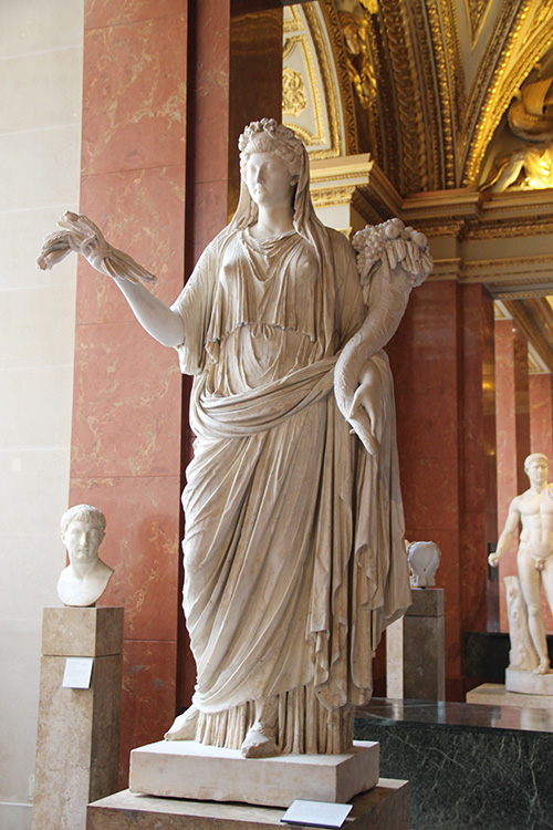 Empress Livia represented as Ceres-Ops