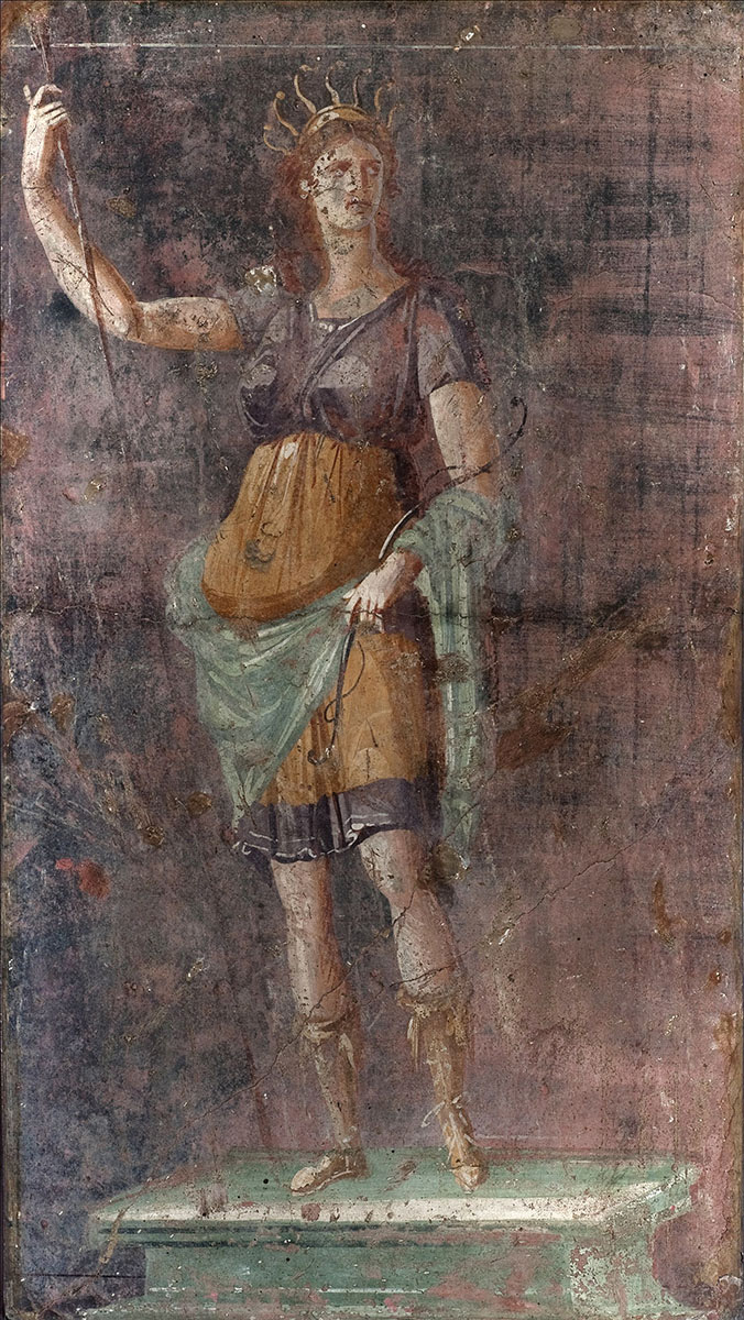 Diana fresco from Pompeii