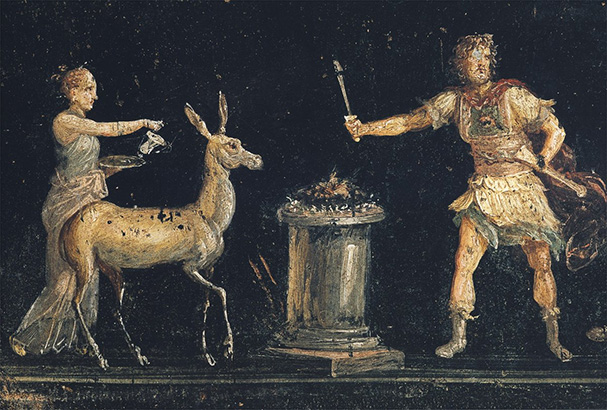 Diana sacrifice scene