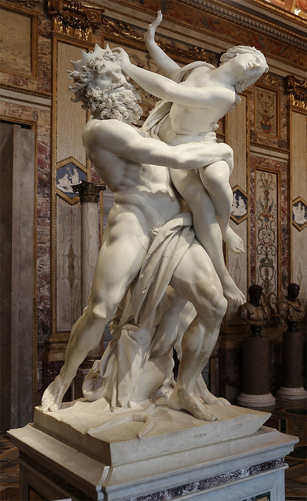 The Rape of Proserpina, Gian Lorenzo Bernini, Galleria Borghese, Rome