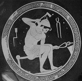 Hephaestus at the forge