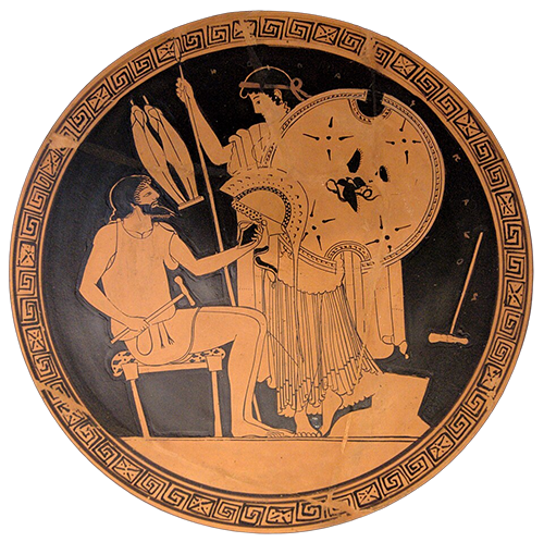 Thetis receives the armour of Achilles