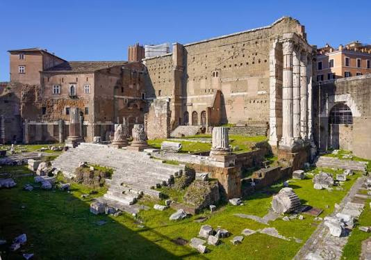 Temple of Mars Ultor located in the Forum of Augustus in Rome