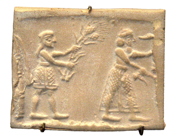 Sumerian cylinder seal impression