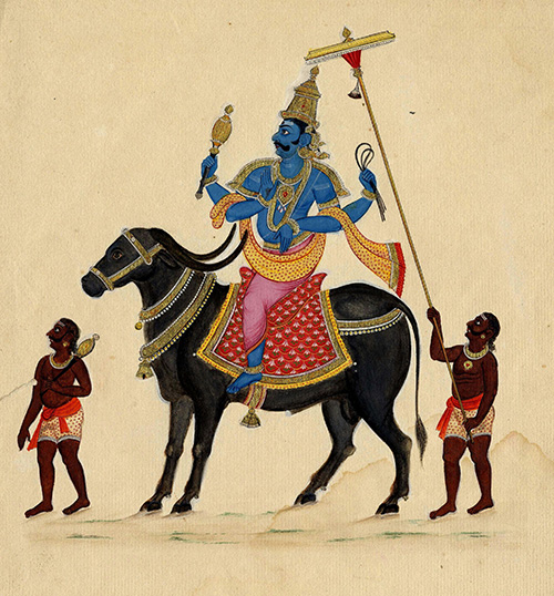 Yama on his Mount