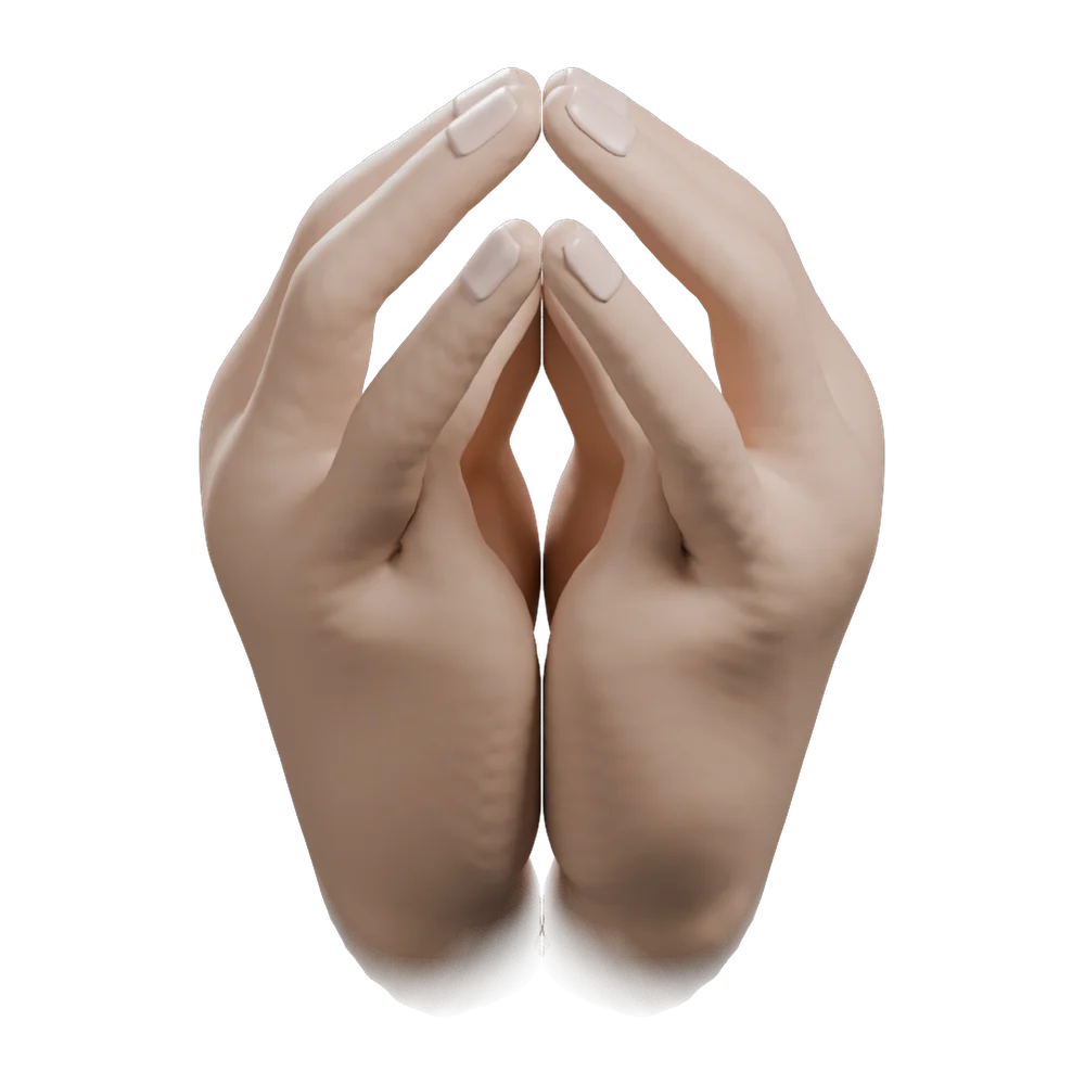 Mudra of the Inner Self: Observer's view, from above