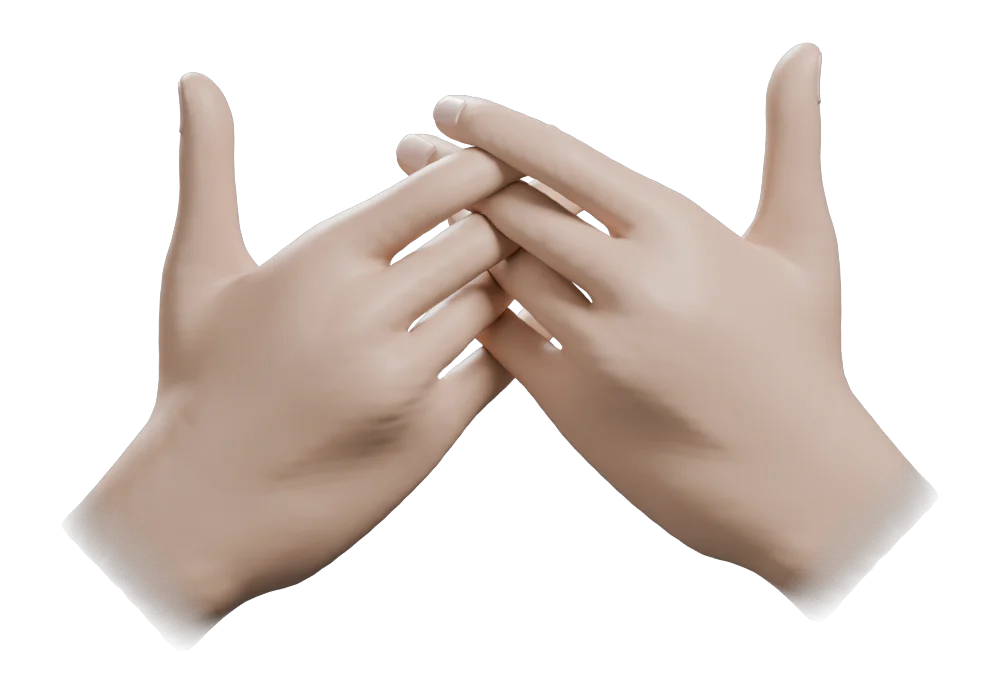 Vajrapradama Mudra: Observer's view, from above