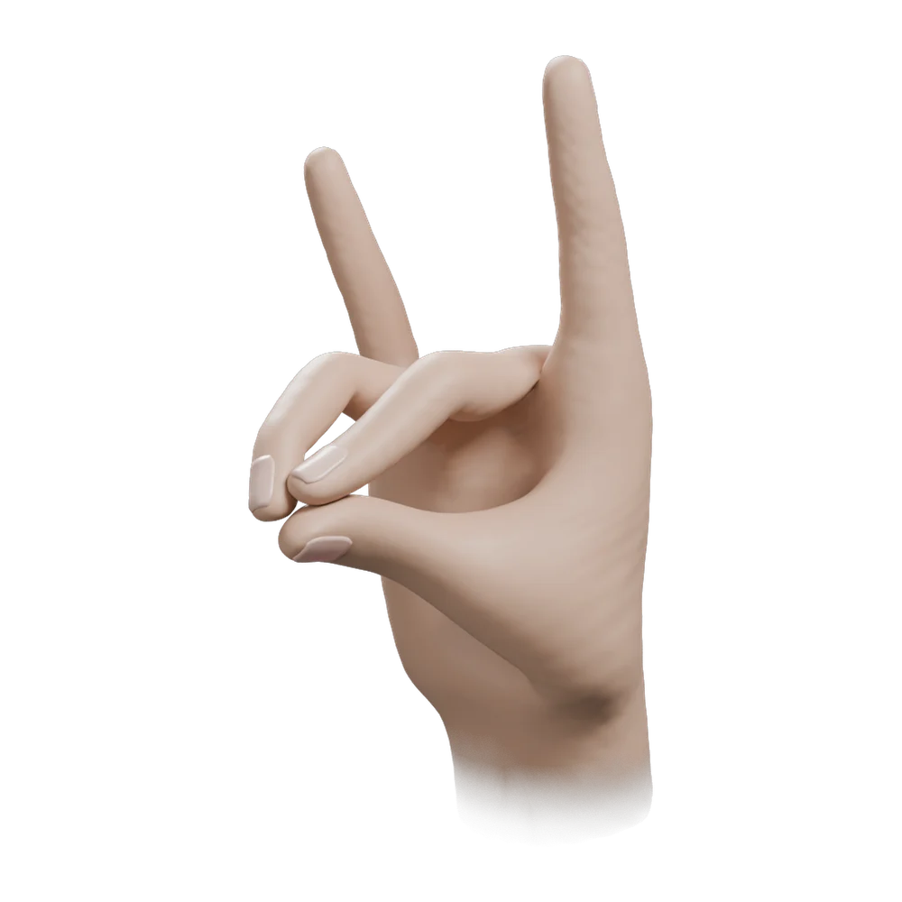 Apana Mudra: Three-quarter view from the practitioner's left