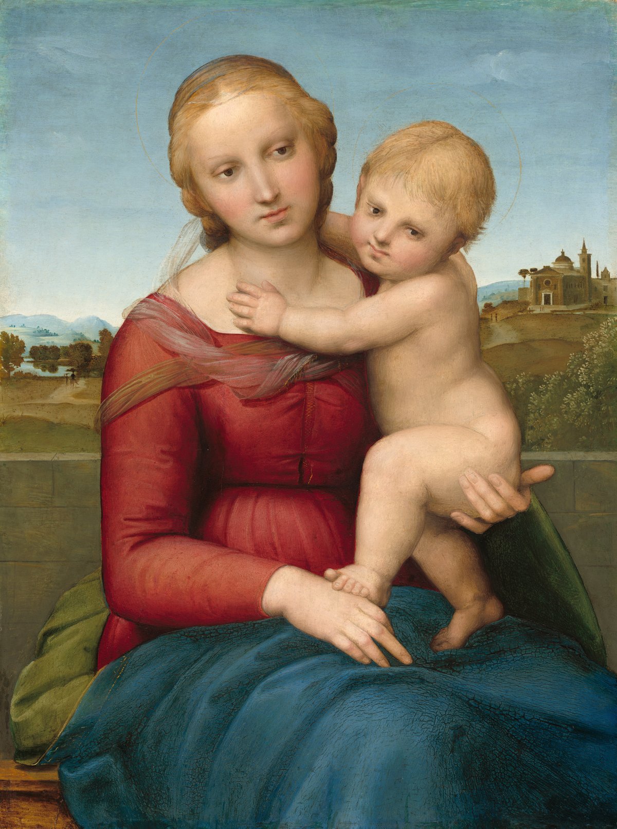 Raphael, Small Cowper Madonna (c. 1505), the Madonna holding the Christ Child