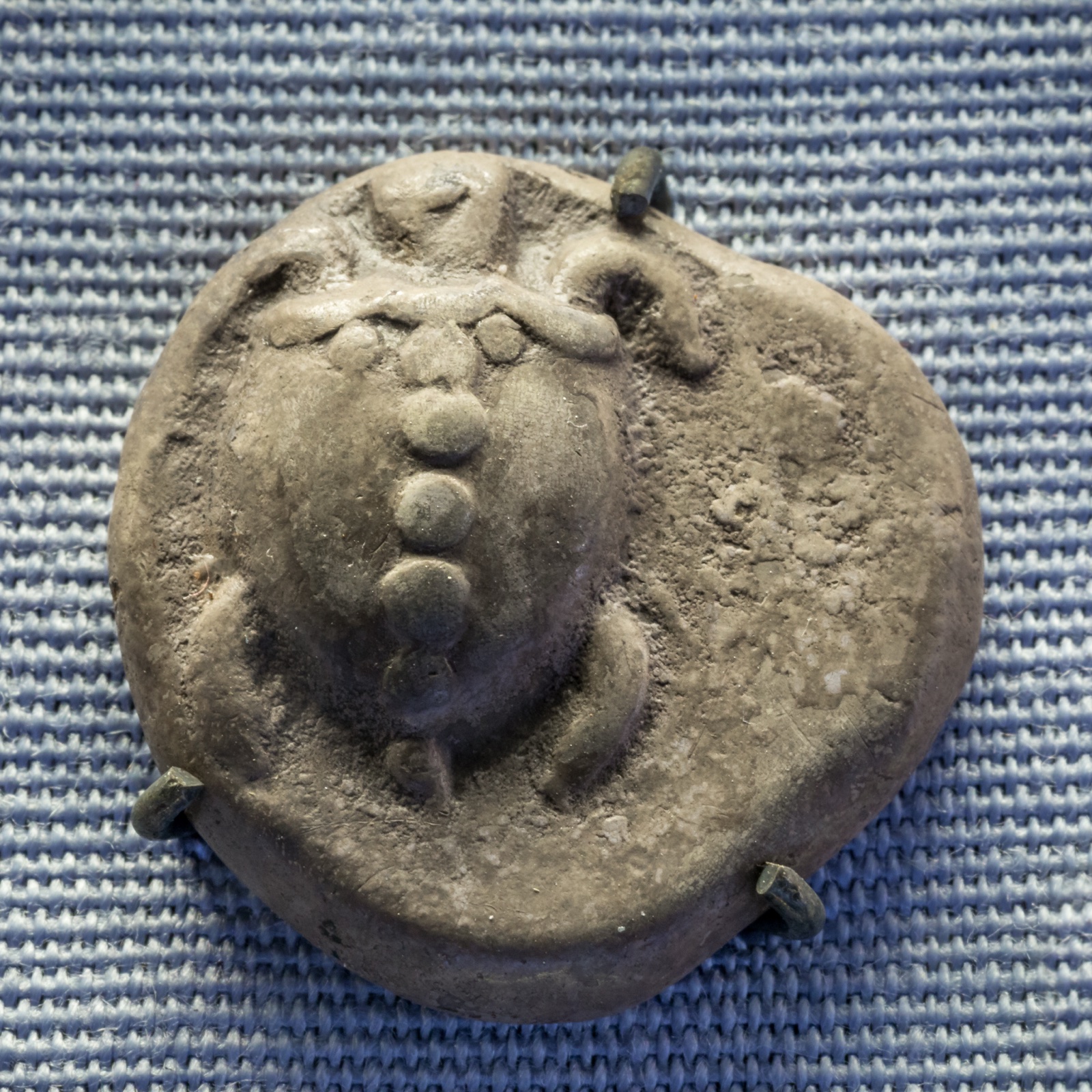 Silver stater of Aegina showing a turtle in relief.