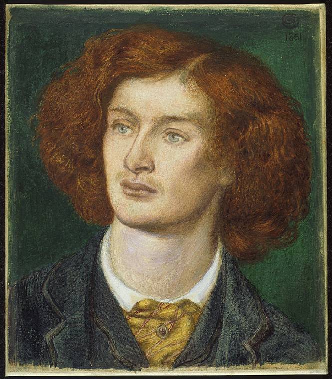 Algernon Charles Swinburne by Dante Gabriel Rossetti, 1861; Fitzwilliam Museum, accession 682