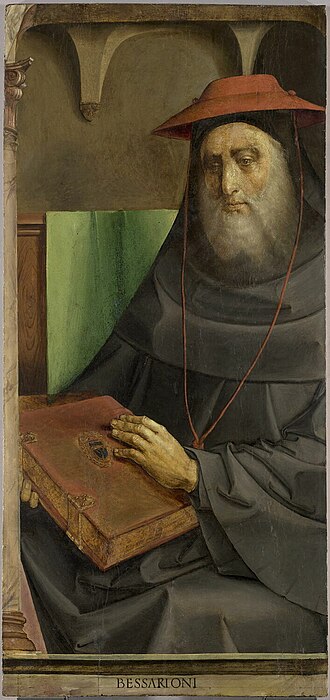 Posthumous Cardinal Bessarion from the Urbino illustrious-men series, c. 1473–1475; Louvre MI 646