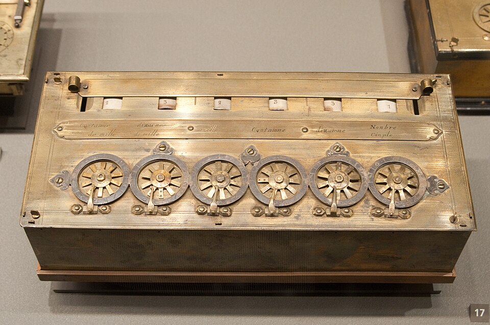 Pascaline at the Musée des Arts et Métiers, Paris. Photograph by Tieum512, 17 April 2011