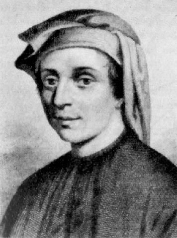 Later imagined portrait of Fibonacci, nineteenth-century engraving derived from an 1850 publication