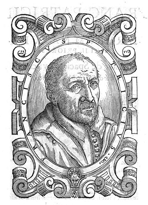 Portrait in Patrizi’s Philosophia de rerum natura, Ferrara 1587