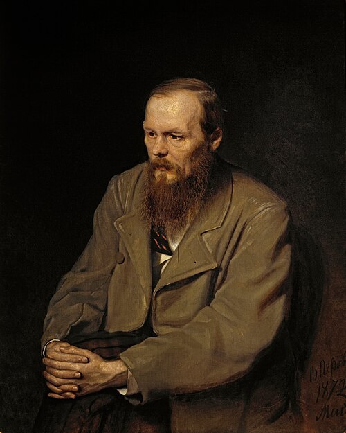 Fyodor Dostoevsky, painted by Vasily Perov in 1872. State Tretyakov Gallery, Moscow