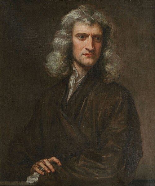 Godfrey Kneller’s portrait of Isaac Newton, 1689