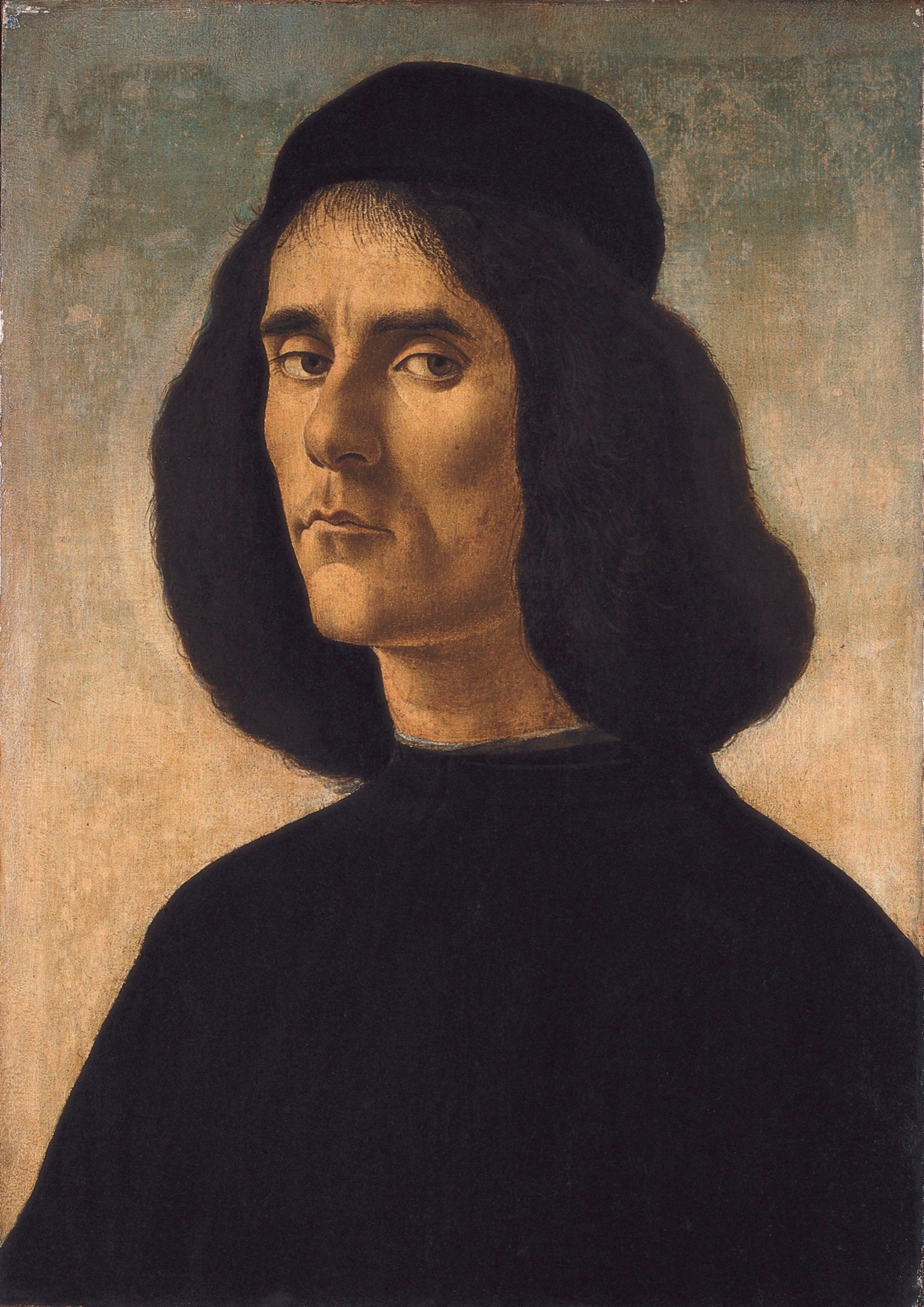 Sandro Botticelli, portrait of Michael Tarchaniota Marullus, dated 1497 in the source record. A portrait from Marullus’s lifetime