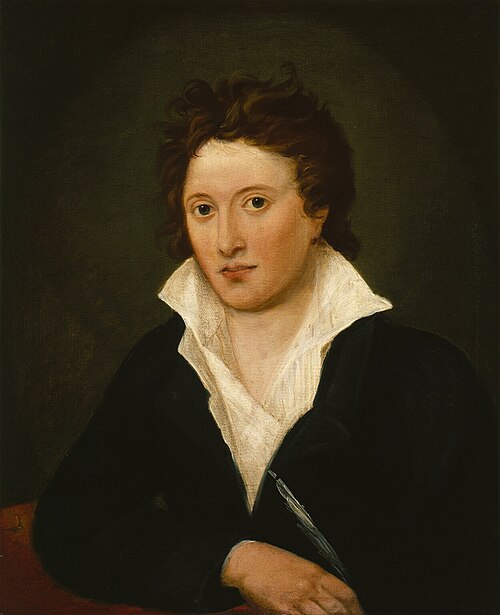 Portrait of Shelley after Amelia Curran’s 1819 likeness; National Portrait Gallery NPG 1234