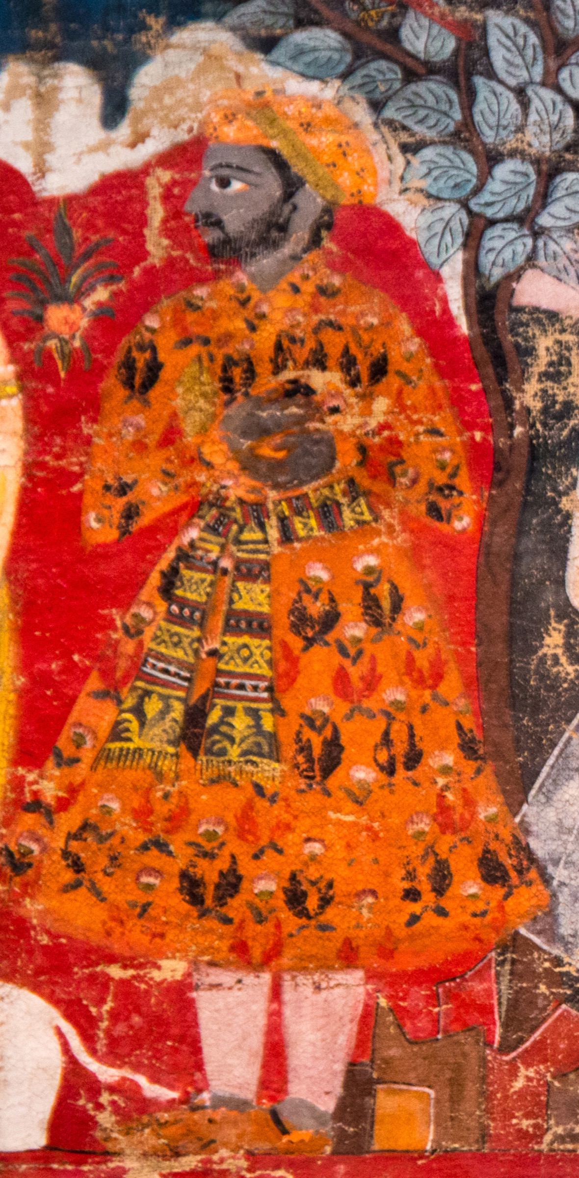 Portrait identified as the seventeenth-century Nepalese king Siddhi Narasimha Malla. Digital image credited to Alina Chan; the source record describes the work as a contemporary portrait
